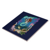 Mermaid Blue Fantasy Friends Fliese (Seite)