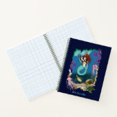 Mermaid Blue Fantasy Friends Notizblock (Innenseite)