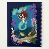 Mermaid Blue Fantasy Friends Planer (Rückseite)