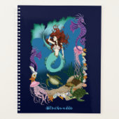 Mermaid Blue Fantasy Friends Planer (Vorderseite)