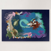 Mermaid Blue Fantasy Friends Puzzle (Horizontal)