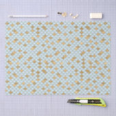 Mermaid Blue Gold Glitzer Sparkle Seidenpapier (Handwerk)