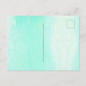 Mermaid Blue Green Schwanz Personal Postkarte (Rückseite)