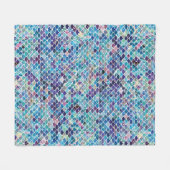 Mermaid Blues Fleecedecke (Vorderseite (Horizontal))