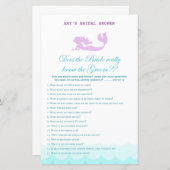 Mermaid Brautparty Game, Polterabend (Vorne/Hinten)