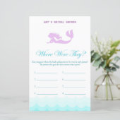 Mermaid Brautparty Game, Polterabend (Stehend Vorderseite)