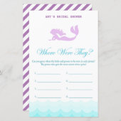 Mermaid Brautparty Game, Polterabend (Vorne/Hinten)