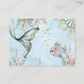 Mermaid bringen Sie ein Buch mit Babybettkarte Begleitkarte (Rückseite)