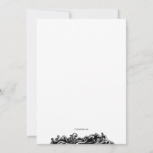 Mermaid Bubble Einladung (Rückseite)