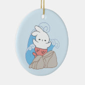 Mermaid Bunny Adventures Ein Abstecher in den Somm Keramik Ornament (Rechts)