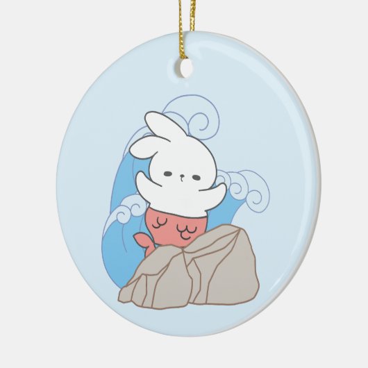 Mermaid Bunny Adventures Ein Abstecher in den Somm Keramik Ornament (Links)