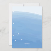 Mermaid Bunny Birthday Party Einladung (Rückseite)