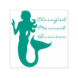 Mermaid Business Sea Girl Permastempel