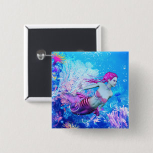 Mermaid Button