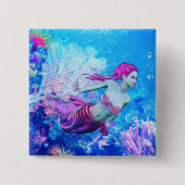 Mermaid Button (Vorderseite)