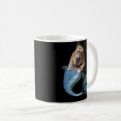 Mermaid Capybara Mercapybara Niedlich Meme Kaffeetasse (VorderseiteRechts)