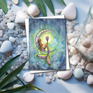 Mermaid Card by Molly Harrison Mermaid Moon Karte