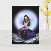 Mermaid Cards glauben Karte (Gelbe Blume)