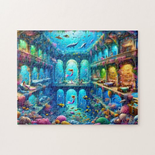 Mermaid Castle Enchanting Underwater Kingdom Puzzle (Horizontal)