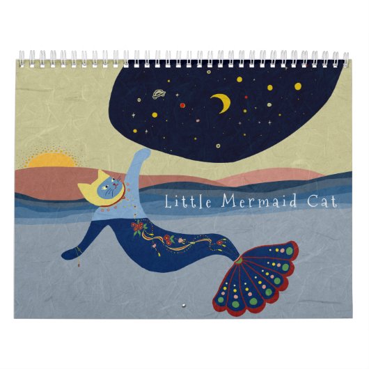 Mermaid Cat Calendar Kalender (Titelbild)