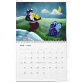 Mermaid Cat Calendar Kalender (Mär 2027)
