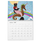 Mermaid Cat Calendar Kalender (Jan 2027)