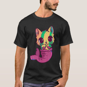 Mermaid Cat Lover Owner Purrmaid Fish Kitten Meowm T-Shirt
