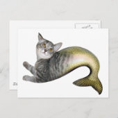 Mermaid Cat Postkarte (Vorne/Hinten)