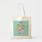 Mermaid Cat Tote Bag Tragetasche (Vorne)