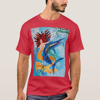 Mermaid Catching a Marlin T-Shirt