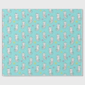 Mermaid Cats Wrapping Paper Geschenkpapier (Flach)