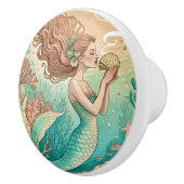 Mermaid ceramic drawer knobs keramikknauf (Rechts)