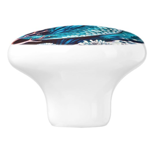 Mermaid ceramic drawer knobs keramikknauf (Seitenansicht)