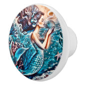 Mermaid ceramic drawer knobs keramikknauf (Rechts)