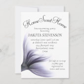 Mermaid Chic | Lila häusliche Aufwärmung von Dusty Einladung (Vorderseite)