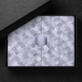 Mermaid Chic Scales | Dusty Lavender Lila Luster Seidenpapier