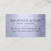 Mermaid Chic Scales | Dusty Lila Luster Branding Visitenkarte (Rückseite)