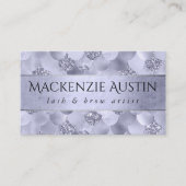 Mermaid Chic Scales | Dusty Lila Luster Branding Visitenkarte (Vorderseite)