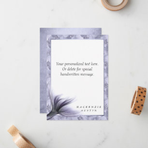 Mermaid Chic Schwanz Dusty Lavender Lila Custom Mitteilungskarte