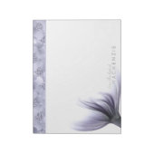 Mermaid Chic Schwanz | Dusty Lavender Lila Custom Notizblock (Rotiert)