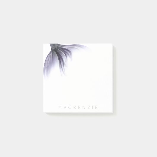 Mermaid Chic Schwanz | Dusty Lavender Lila Custom Post-it Klebezettel (Vorderseite)