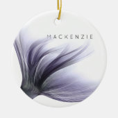 Mermaid Chic Tail | Dusty Lavender Purple Custom Keramik Ornament (Vorne)