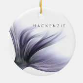 Mermaid Chic Tail | Dusty Lavender Purple Custom Keramik Ornament (Hinten)