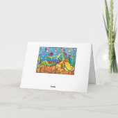 Mermaid christmas card feiertagskarte (Rückseite)