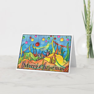 Mermaid christmas card feiertagskarte