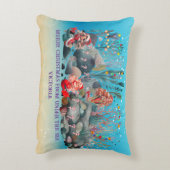 Mermaid Christmas Dekokissen (Rückseite(Vertikal))