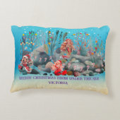 Mermaid Christmas Dekokissen (Rückseite)