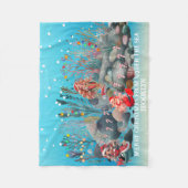Mermaid Christmas Fleecedecke (Vorderseite)