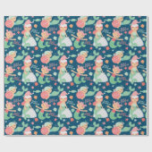 Mermaid Christmas Geschenkpapier (Flach)