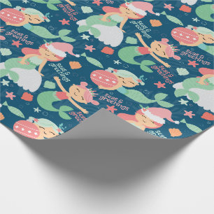 Mermaid Christmas Geschenkpapier